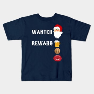 Wanted Santa, Wild West Christmas, Western Christmas, Christmas Eve, Christmas Planning Kids T-Shirt